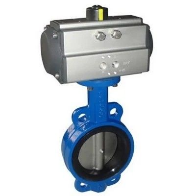 Низкотемпературный ручной PN16 PN25 DN40-DN400 300LB Металлическая жесткая уплотнительная пневматическая вафельная летучая клапан