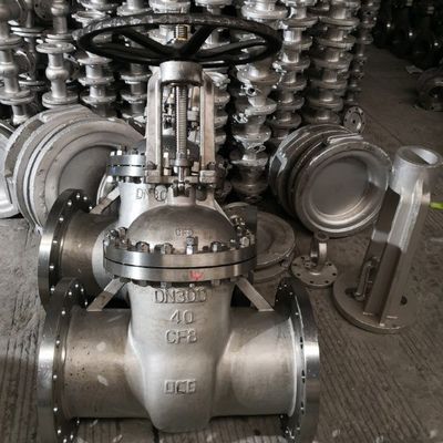 CF8 Фланцевый конечный клапан из нержавеющей стали для фильтрации стержни промышленного типа Y