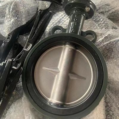 CF8 Литой железный пластинка Вода СМИ 10K Ручная рукоятка Управляемая DK Wafer Butterfly Valve