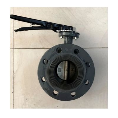 Газовые СМИ DN300 EPDM облицованный резиновый фланц Бабочковный клапан с индивидуальной поддержкой OBM