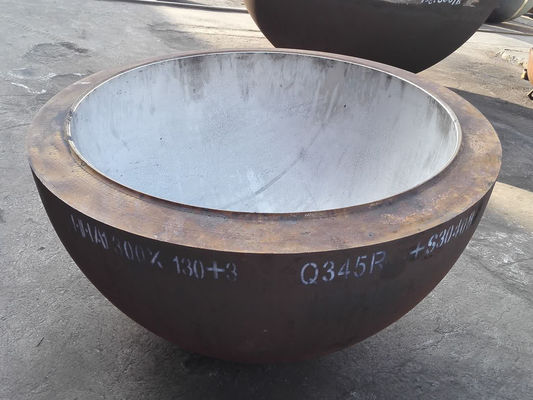 ASME Стандартное сварное соединение Нержавеющая сталь полусферная головка сосуда конечные головки