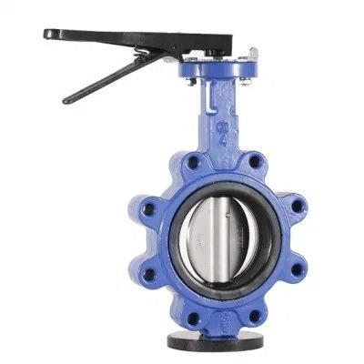 API609 EPDM облицованный PTFE литой железный вафли типа вафли бабочки клапан для индивидуальных потребностей