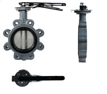 API609 EPDM облицованный PTFE литой железный вафли типа вафли бабочки клапан для индивидуальных потребностей