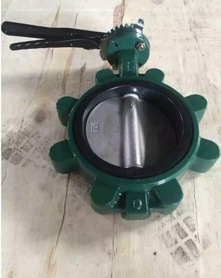 8 дюймовый DN200 PN16 Гибкий железный корпус Диск SS410 Ствол резиновый сиденье Боровый головной вафли Lug Lt Тип бабочки клапан