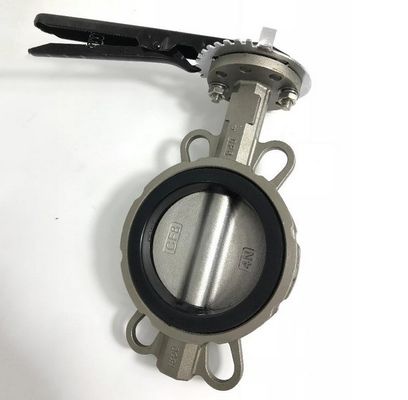Настройка DN200 из нержавеющей стали для вафельных клапанов Бабочек GGG50 EPDM с сертификатом