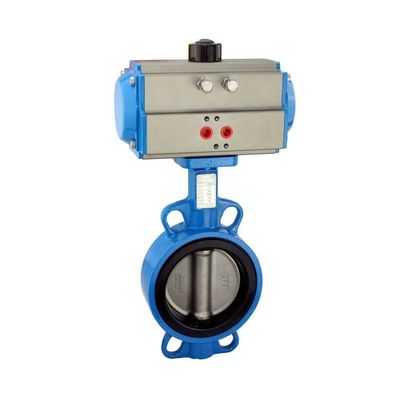 Низкотемпературный ручной PN16 PN25 DN40-DN400 300LB Металлическая жесткая уплотнительная пневматическая вафельная летучая клапан