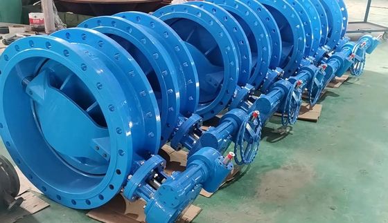 Отличный гибкий железо EPDM обтянутые Wras Промышленное управление двойной эксцентрической фланцевой бабочки клапан