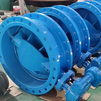 PN10 PN16 PN25 КЛАСС150 Двойной флангельный двойной офсетный эксцентрический клапан бабочки с пневматическим электрическим