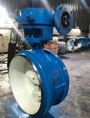 DN150 DN1800 Клапан бабочек PN16 Двойной фланцевый двойной эксцентричный мягкий герметик BS5163