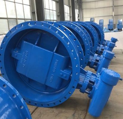 DN150 DN1800 Клапан бабочек PN16 Двойной фланцевый двойной эксцентричный мягкий герметик BS5163