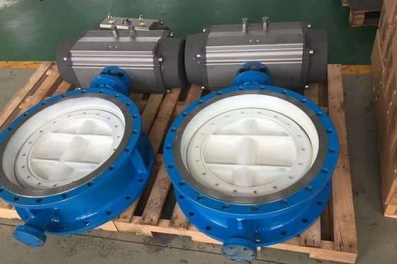 DN150 DN1800 Клапан бабочек PN16 Двойной фланцевый двойной эксцентричный мягкий герметик BS5163