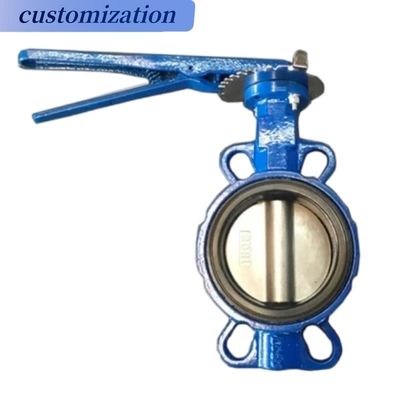 Продавать CF8 Di Ci EPDM PTFE Сильная кислота мягкая железная рычаг управляемый вафель Бабочка клапан