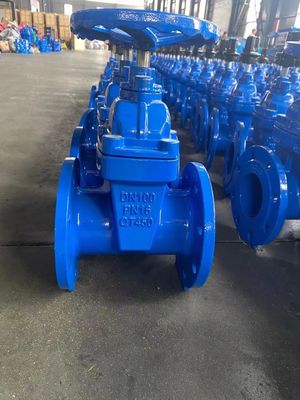 Доступный OEM клапан двери BS515 DIN F4 F5 AWWA резиновый уплотнитель не поднимающийся стебель мягкого железа