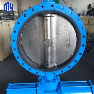 Очистка воды DN400 16-дюймовый класс 150 офсетный двойной эксцентрический фланцевый клапан бабочки