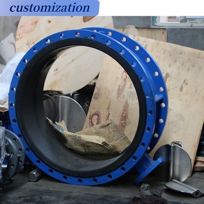 Промышленный DN600 PN10 PN25 NBR Сиденье электрический клапан бабочки двойной флангельной быстро открытый