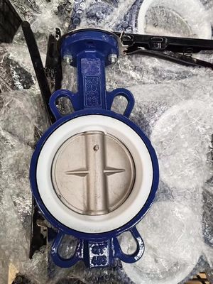 API/ANSI/DIN/JIS/ASME Стандартный вафловый клапан-бабочка с резиновой подкладкой из PTFE EPDM