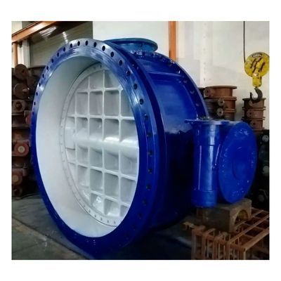 DN1000 Pn16 Среднетемпературный Двойной Экцентрический Фланцевый Бабочный Вентил для Промышленного