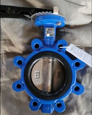 DN350 PN16 Бабочкой клапан EPDM Гибкий железный вафля фланцевая рюкзак Вода для системы воды