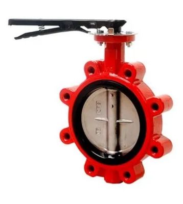 DN200 Вязкий литий железный PTFE сидячий клапан для бабочек для общей температуры