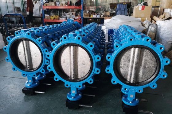 DN200 Вязкий литий железный PTFE сидячий клапан для бабочек для общей температуры