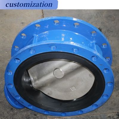 Служебные клапаны водонагревателей ИНДУСТРИАЛЬНЫЕ Pn16 Worm Gear Ductile Iron Double Flange Eccentric Butterfly Valve