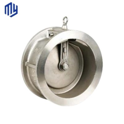 Ручной фланц из нержавеющей стали Pn25 DN 50 Wafer Lift Single Plate Swing Check Valve для отводного клапана