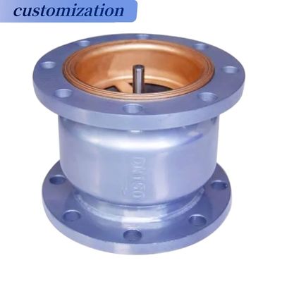 Структура диафрагмы Hc41x Pn10 Pn16 Спускный насос Двойной фланцевый муфлер Тихий контрольный клапан