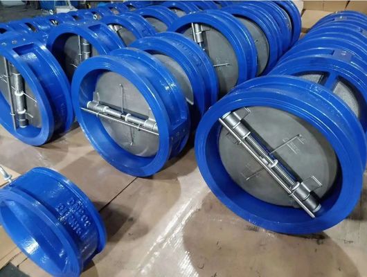 150LB Wafer Type Swing Double Disc Valve Dual Plate Non-Return Valve для поддержки ОБМ