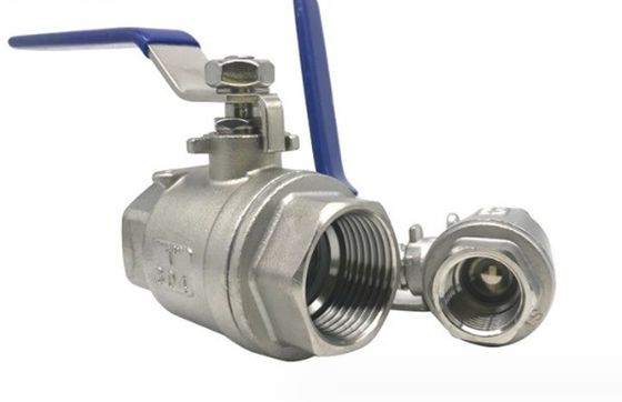 Стальной промышленный/санитарный полный отверстий натянутый NPT/BSP DN15 шаровой клапан для применения