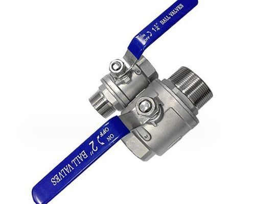 Стальной промышленный/санитарный полный отверстий натянутый NPT/BSP DN15 шаровой клапан для применения