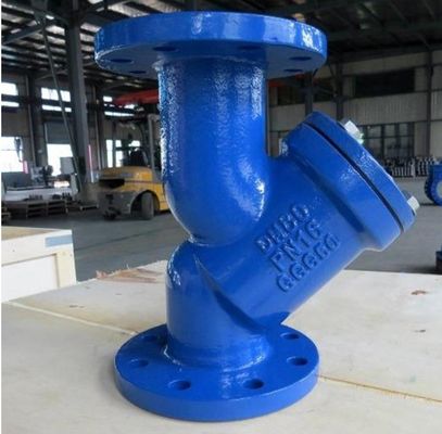Водная среда DN15-DN300 PN16 Вязкий литый железный флангель Y для промышленных