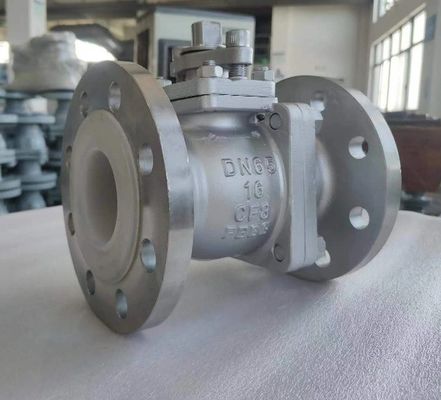 Pn16 DN65 CF8 Фланцевый шаровой клапан из нержавеющей стали с поддержкой послепродажного обслуживания