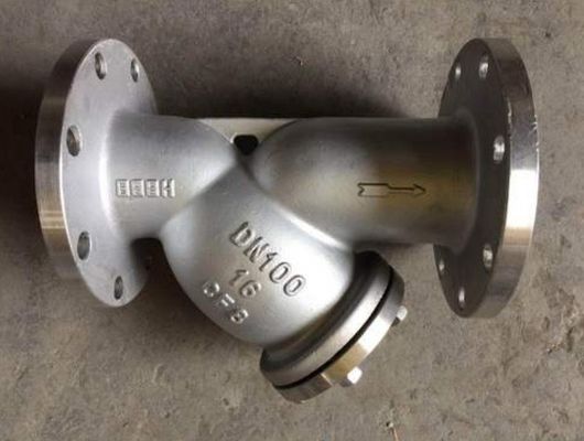 Полный сертификат Нержавеющая сталь SS304 SS316 PN16 фланцевый Y-цельник для отводных клапанов