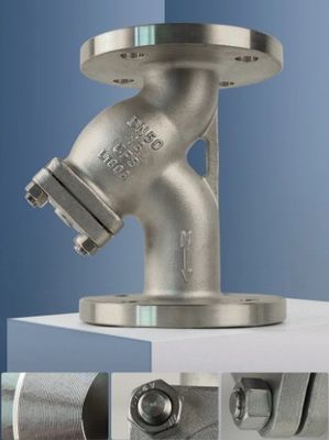 Материал корпуса DI Нержавеющая сталь CF8/CF8M PN16 с флангетом и натяжкой с опорой
