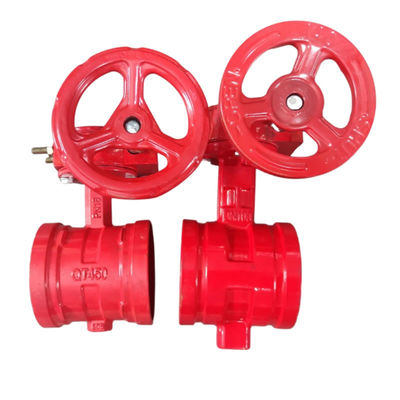 DN50-DN200 XD381X-16Q Ручные колёсные ровные бабочки с диафрагмой